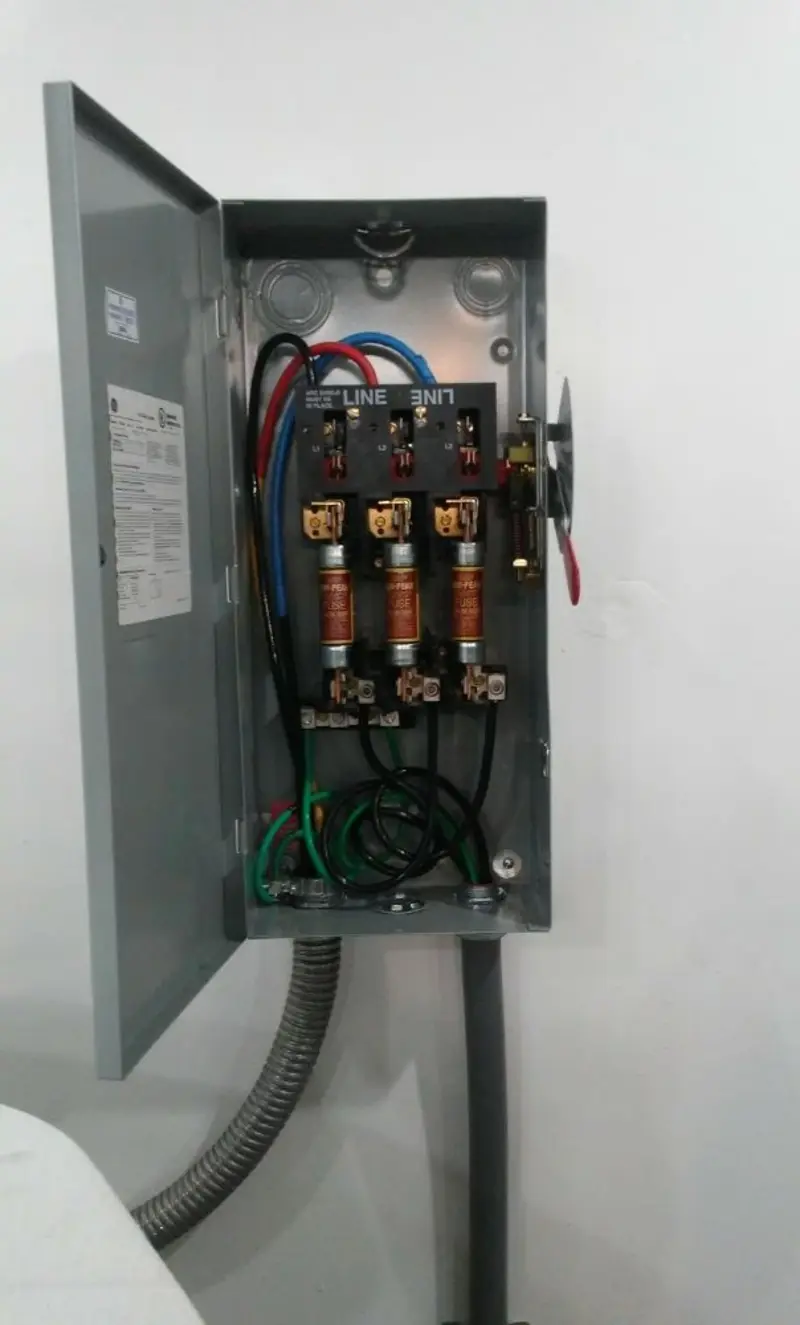 Three-phase disconnect switch installed for Electrical Wiring & Rewiring in Breckenridge